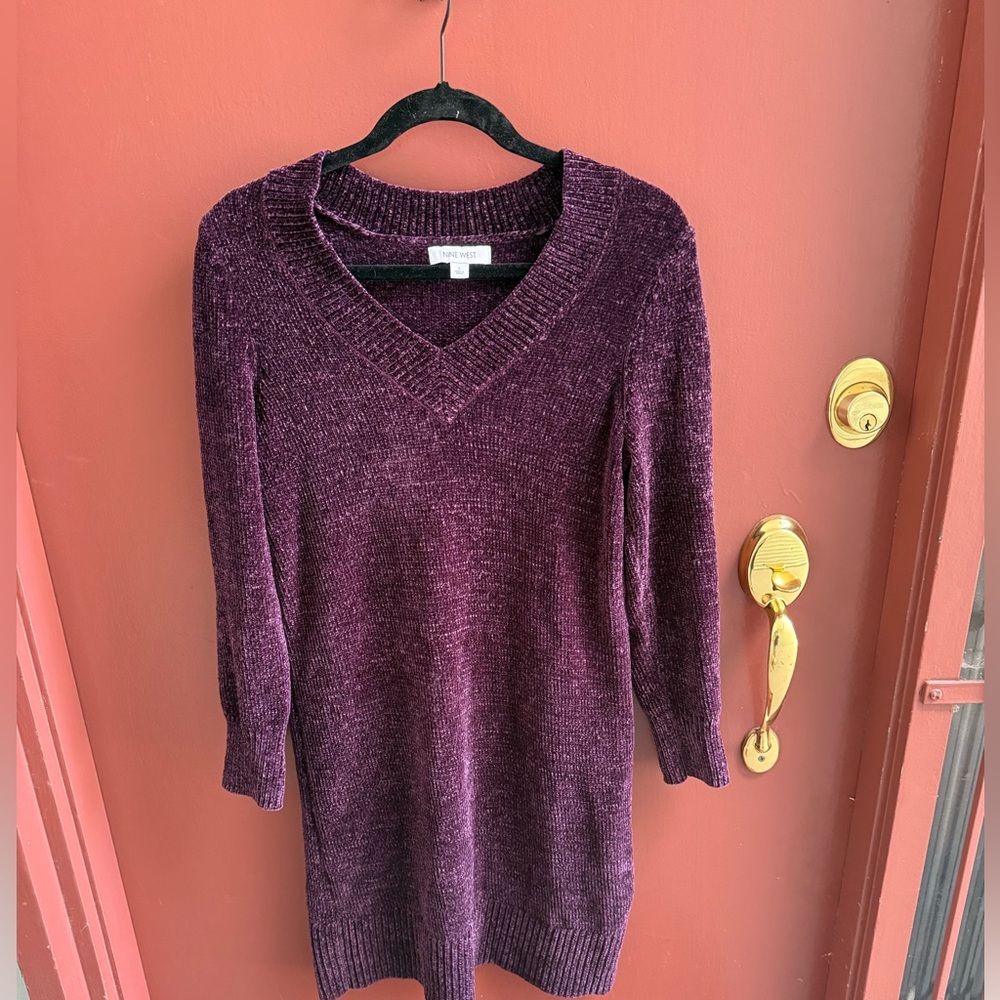 Women's Purple Sweater Dress